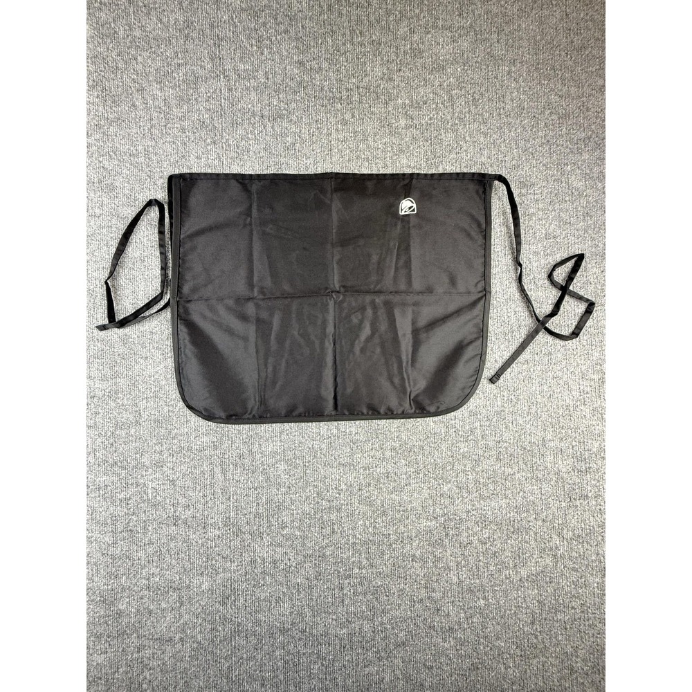 Taco Bell Apron Mens One Size Black Waist Server Restaurant Uniform Fast Food